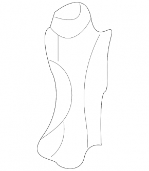 Ventilation shield left lower Ford Ecosport 18-22