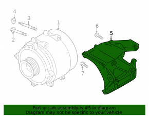Alternator bracket Audi A6 C8 19-25 3.0T