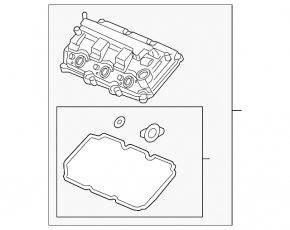 Acura MDX 14-20 Front Valve Cover