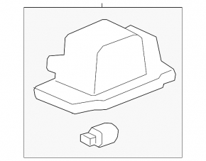 Tailgate Number Light Left Chevrolet Equinox 18-21