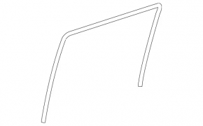 Rear left glass seal Mercedes X164 GL
