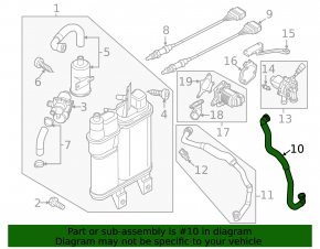 Crankcase ventilation pipe VW Jetta 11-18 USA 2.0T