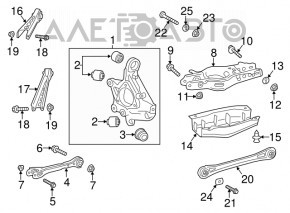 Rear right upper control arm, Cadillac CTS 14-19