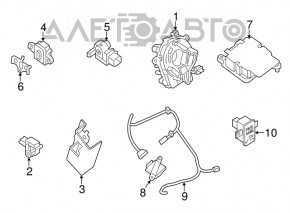 Nissan Versa Note 13-17 steering wheel cable without steering angle sensor