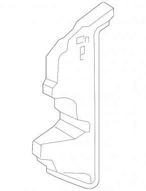 Radiator deflector right Kia Soul 14-19