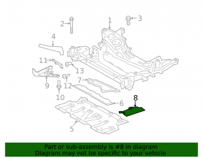 Front right underbody protection BMW 3 G20 19- small