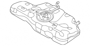 Fuel tank Hyundai Elantra UD 11-16