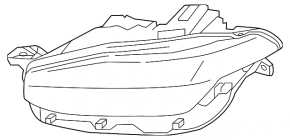 Volvo XC90 16-26 LED Left Front Headlight, Code JB0C