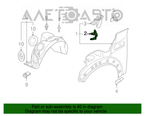 Front Fender Bracket Front Left Mini Cooper Clubman R55 07-14