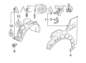 Front Fender Bracket Front Left Mini Cooper Clubman R55 07-14