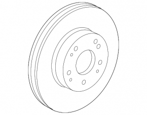 Front left brake disc Honda Civic XI FE/FL 22-26 282/23mm
