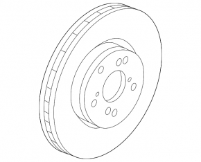 Front right brake disc Acura TLX 15-