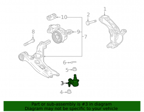 Ball joint left Honda CRV 20-22 hybrid