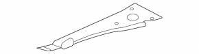 Left underhood trim Lexus LS460 07-12