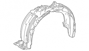 Front right fender liner for Toyota Crown 23-26