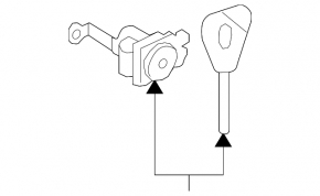 Front left Subaru Forester 2013 SH lock cylinder with key