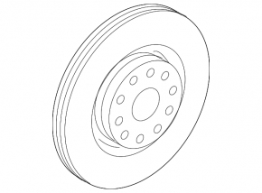 Front left brake disc VW Beetle 12-17 2.0T 312/25mm for red caliper
