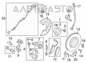 Front left brake disc VW Beetle 12-17 2.0T 312/25mm for red caliper