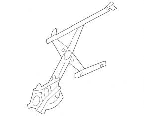 Subaru B9 Tribeca front left window regulator with motor