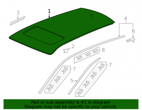 Metal roof Honda CRV 12-16 under the hatch