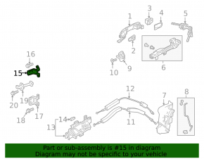 Upper Front Left Door Hinge Honda Insight 19-22