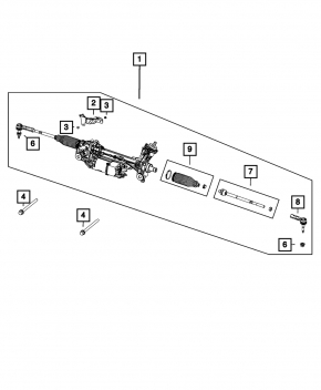 Steering rack Jeep Compass 22-