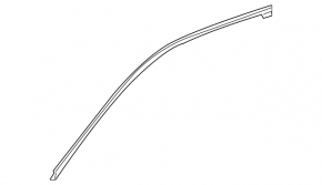 Upper door molding front right Lexus UX200 UX250h 19- chrome