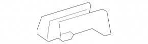 Rear right passenger seat runner trim Honda CRV 17-22