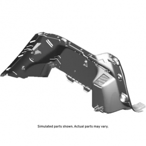 Arch trim left Chevrolet Equinox 18-21 black