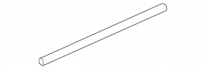 Glass seal inside front right door GMC Terrain 18-
