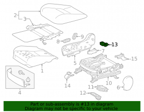 Lexus NX200t NX300 NX300h 15-21 Driver's Seat Heating Control Unit