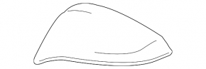 Upper cover of the left side mirror Toyota Rav4 16-18 under the turn signal, red