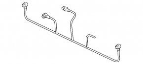Front bumper wiring Audi A4 B8 13-16 rest