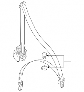 Audi Q5 8R 09-17 Passenger Seat Belt, Truffel Beige