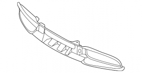 Porsche Taycan 2020-26 front bumper lower grille