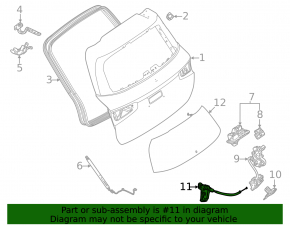 Mercedes H247 GLA 20-26 trunk lock actuator