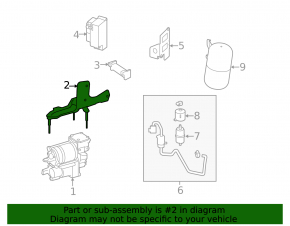 Mercedes S-Class W221 Air Suspension Compressor Bracket