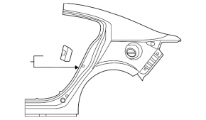 Quarter wing rear left Mazda 3 19-24 4d