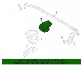 Airbag passenger in the dashboard Lincoln Nautilus 19-21