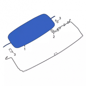 Rear window for Ford Mustang mk6 15 convertible