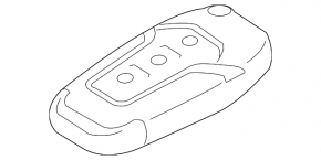 Ford Edge 19-24 smart key, 3 buttons, 433 MHz