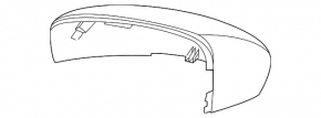 Right side mirror cover for Ford Escape MK4 20-25 without turn signal, structure