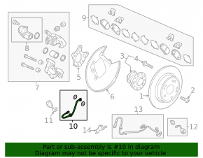 Brake hose rear left Honda HR-V 16-22