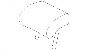 Rear center headrest Volkswagen ID.4 23-25 dark gray