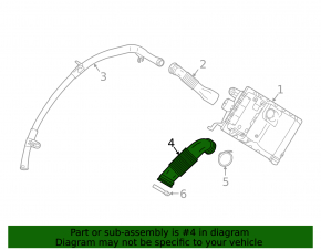 Air duct from air filter housing BMW i3 14-20