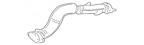 Exhaust pipe from the inlet to the middle part of the Mitsubishi Galant 04-12