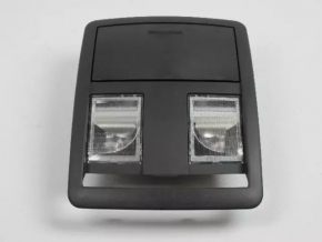 Front light for a 2014 Dodge Challenger, black, without sunroof