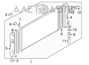Nissan Leaf 11-12 water cooling radiator