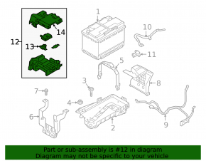 Positive battery terminal Volvo XC40 19-22