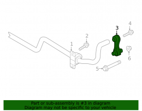 Rear stabilizer link left VW Atlas 18-